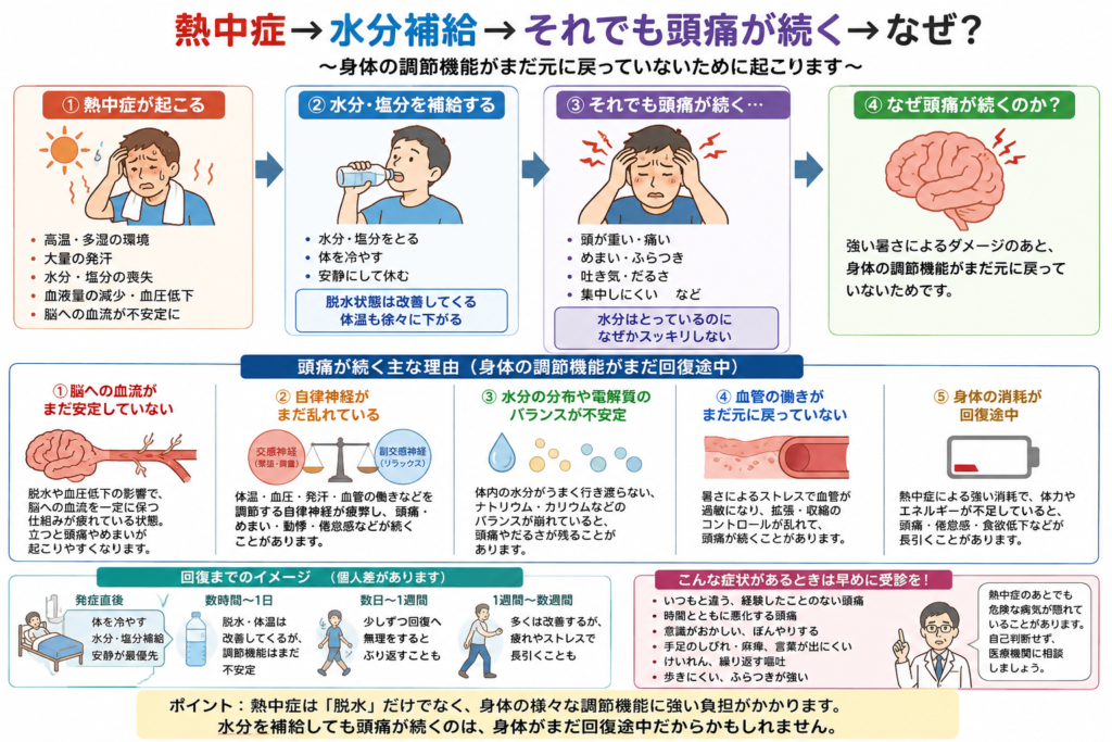 headache after heatshock